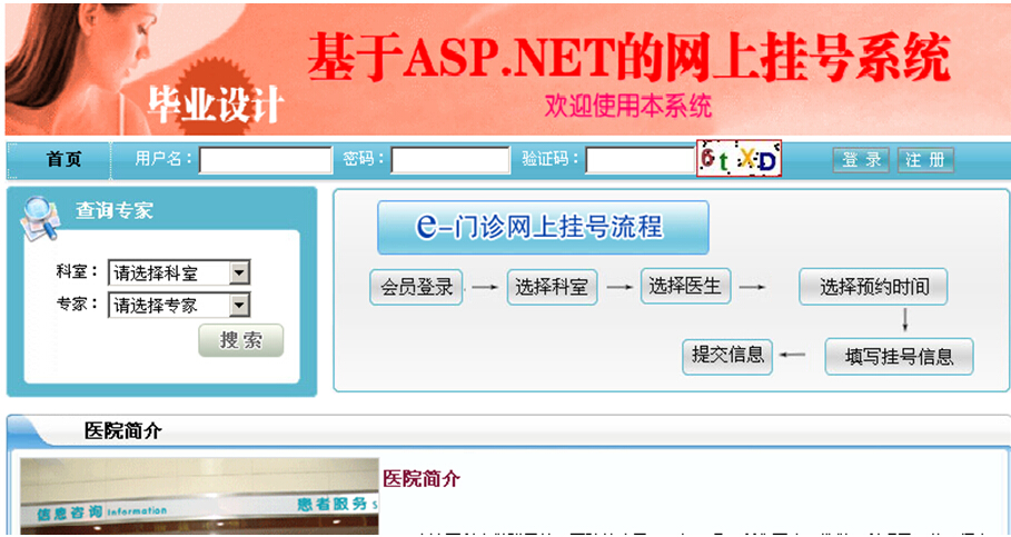 net174医院挂号系统网站SQL计算机毕业设计