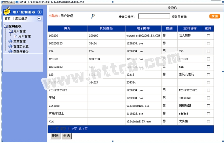 net183多用户博客网站Blog计算机毕业设计