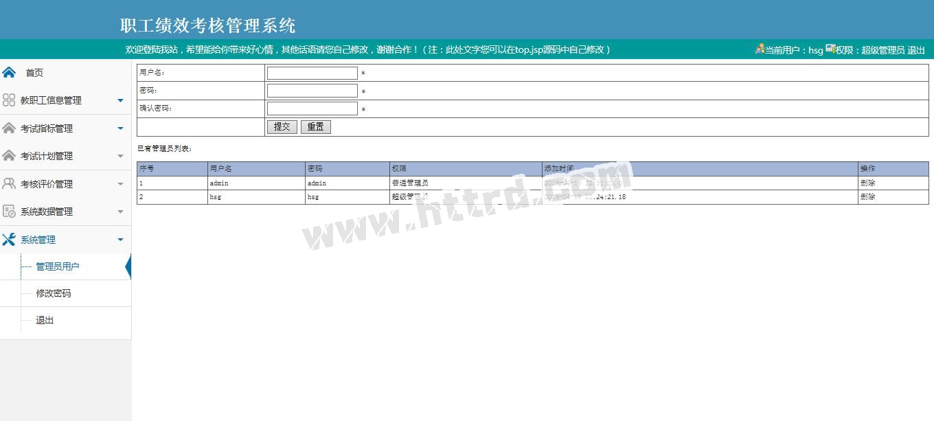 jsp70978职工绩效考核管理系统 双数据库版 sql2008计算机毕业设计